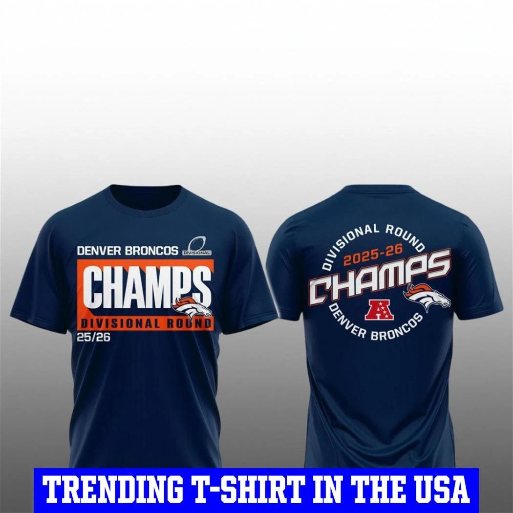 Broncos Division Round 2025 2026 Champs Shirt