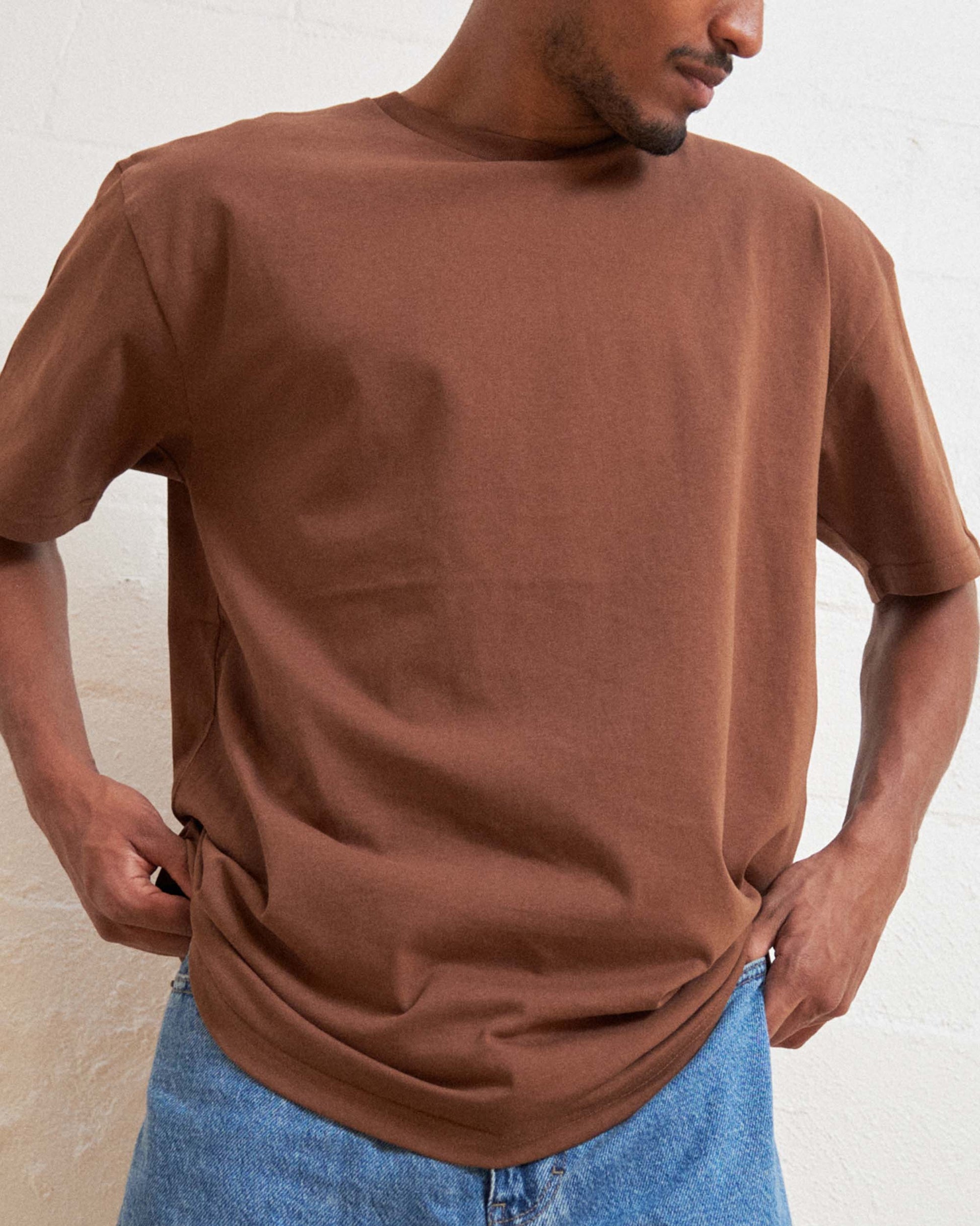 Classic Tee 5 Pack: Pale Blue, Natural, Pink, Brown, Black