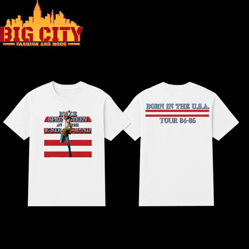 Bruce Springsteen &amp; The E Street Band Born In The USA Tour 84-85 2025 Two Sided Shirt