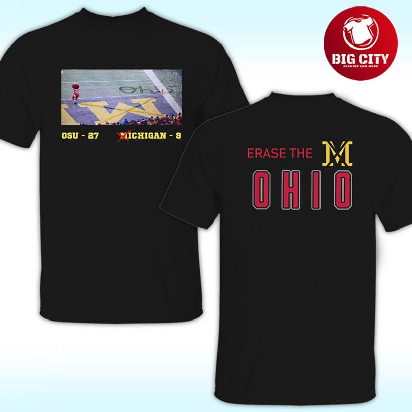 Brutus Ohio State Snow Erase The Michigan Two Sided Shirt