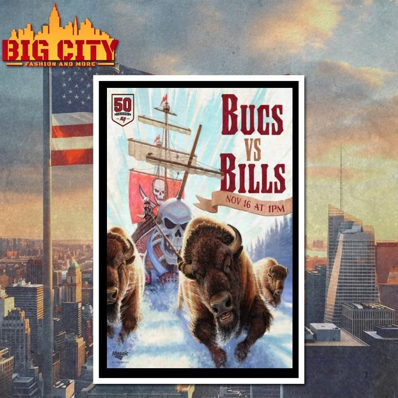 Buccaneers x Bills Nov 16 2025 Orchard Park NY Poster Shirt