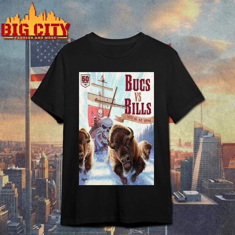 Buccaneers x Bills Nov 16 2025 Orchard Park NY Poster Shirt