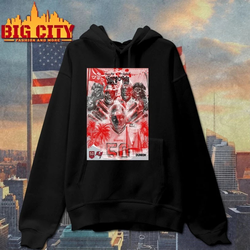Buccaneers x Patriots November 9 2025 Tampa FL Poster shirt