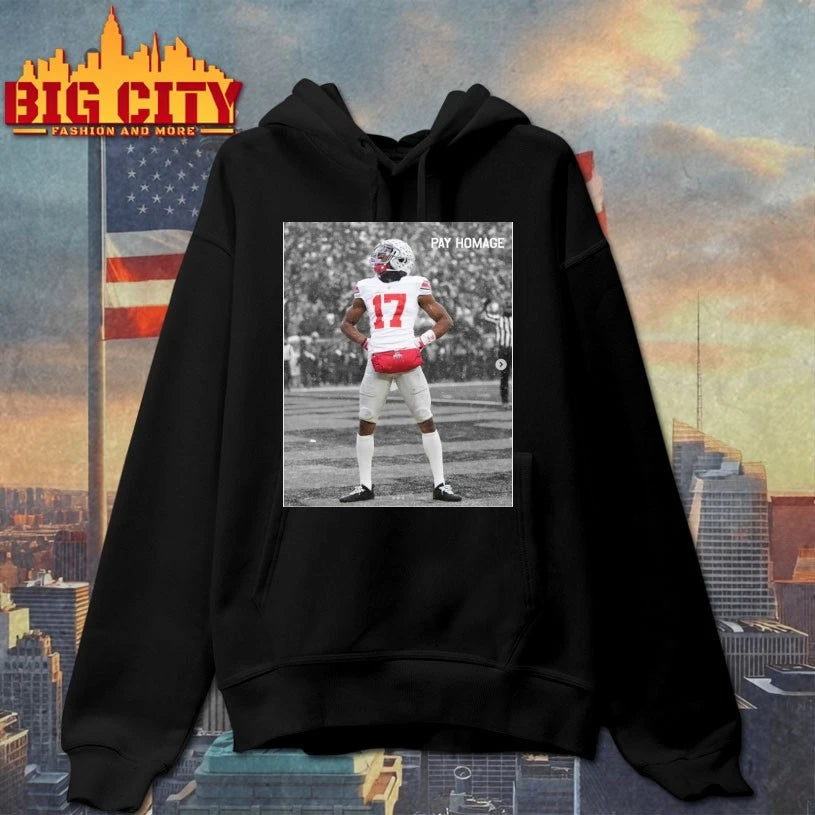 Buckeyes Carnell Tate Standing shirt