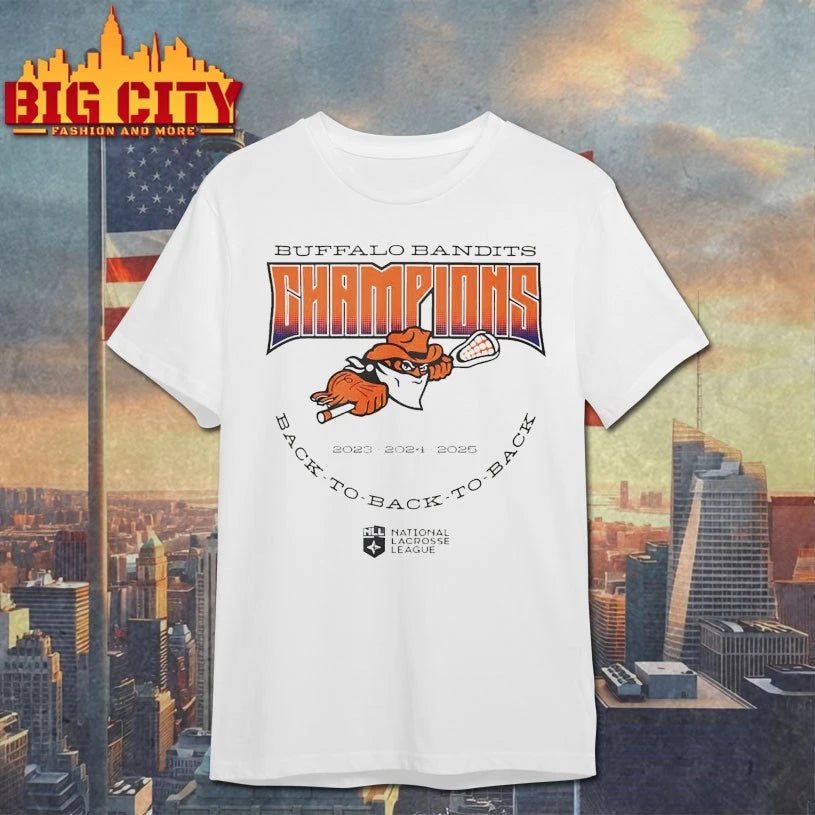 Buffalo Bandits Back To Back To Back Nll Champions 2025 Shirt