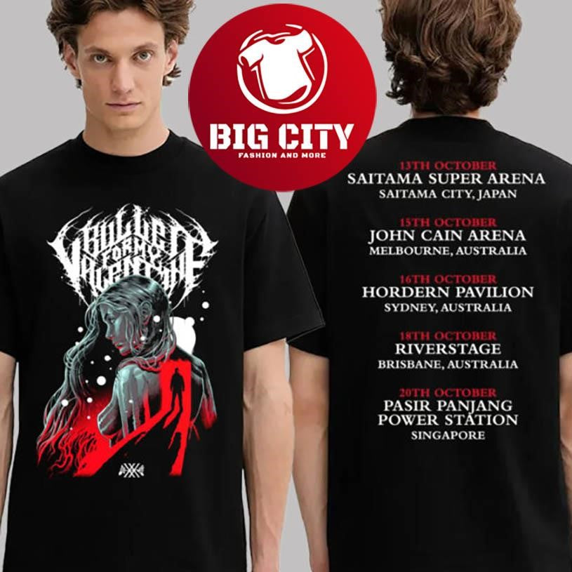 Bullet for My Valentine The Poison Singapore 2025 Merch Tee Tears XX Reimagined Tour Schedule New Shirt