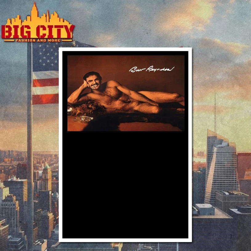 Burt Reynolds Iconic 1972 Cosmopolitan Centerfold Poster shirt