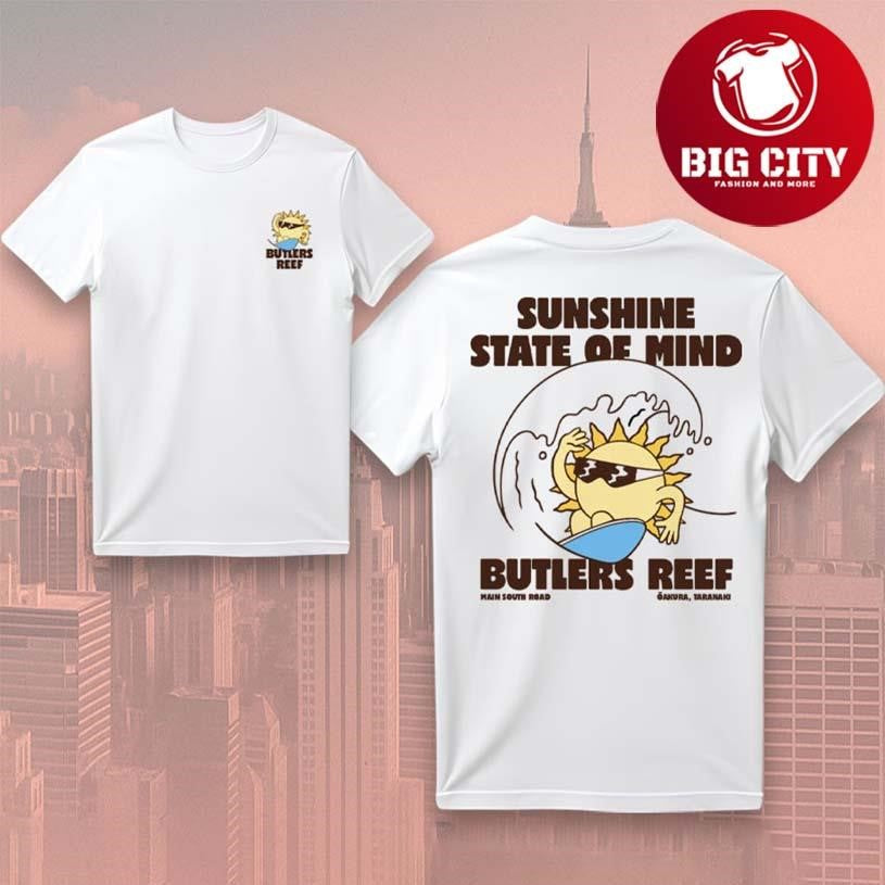 Butlers Reef Sunshine State Of Mind New Two Sided Shirt