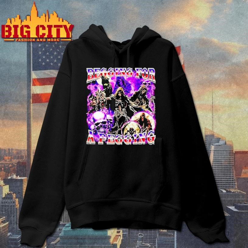 Buy Begging For A Pegging Skeletal Figures Graphic Shirt