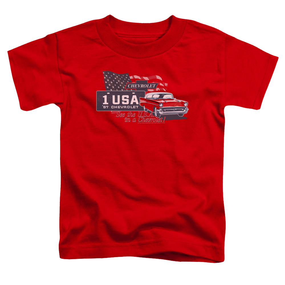 Chevrolet See The Usa - Kid's T-Shirt (Ages 4-7) Hoodie, Sweatshirt | ZylaModa.com