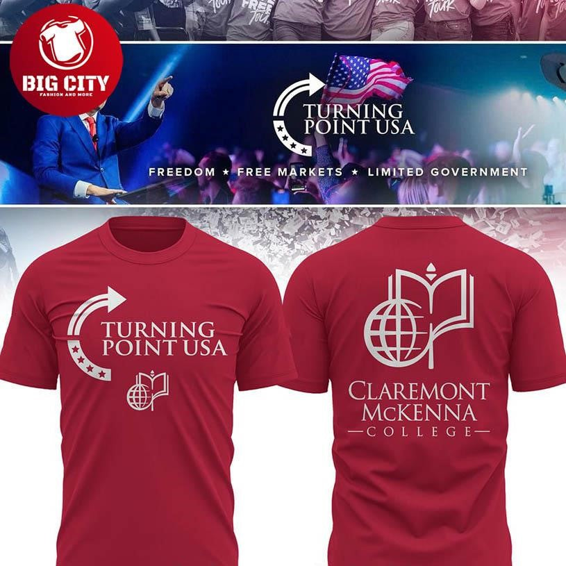 CMS Stags Charlie Kirk Turning Point USA Freedom Legacy Two Sided Shirt