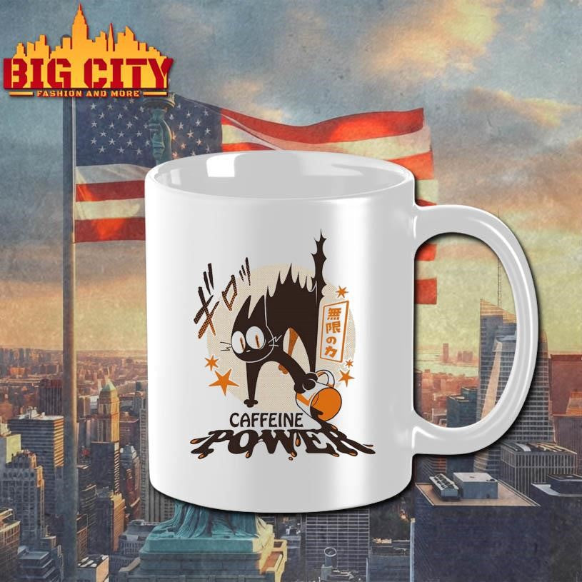 Caffeine Power Cat shirt