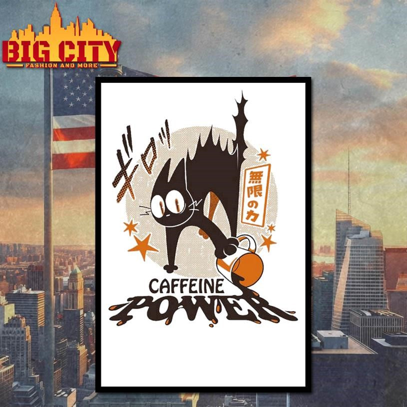 Caffeine Power Cat shirt