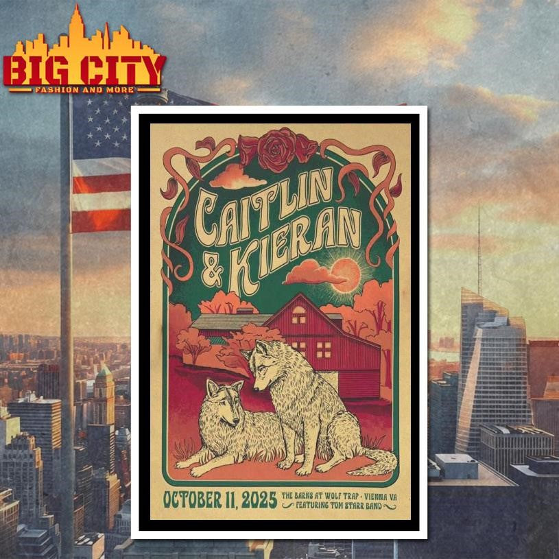 Caitlin &amp; Kieran Oct 11, 2025 The Barns At Wolf Trap, Vienna, VA Poster Shirt