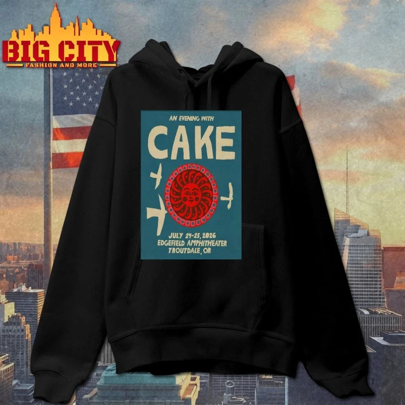 Cake Edgefield Amphitheater In Troutdale OR Jul 24-25 2026 Poster shirt