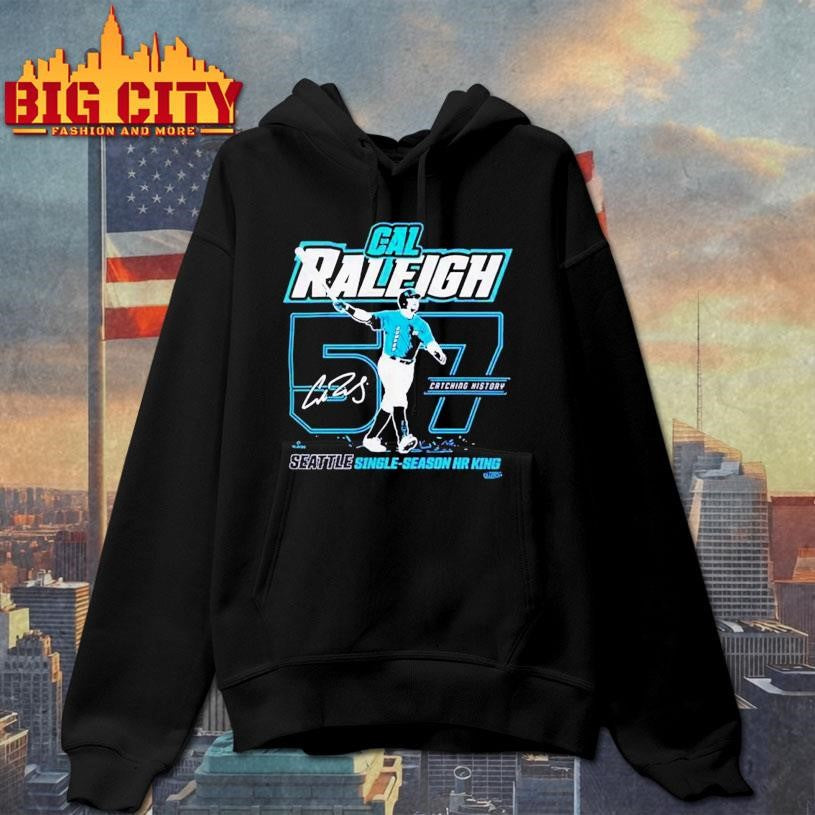 Cal raleigh Seattle mariners 57 home run record 2025 Shirt