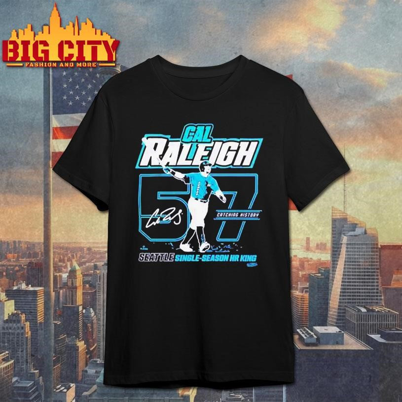Cal raleigh Seattle mariners 57 home run record 2025 Shirt