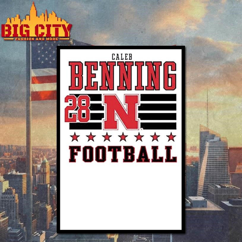 Caleb Benning Nebraska Cornhuskers Football NIL Striped Shirt