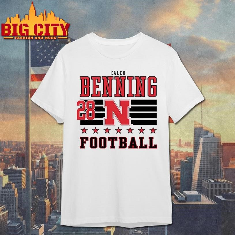 Caleb Benning Nebraska Cornhuskers Football NIL Striped Shirt