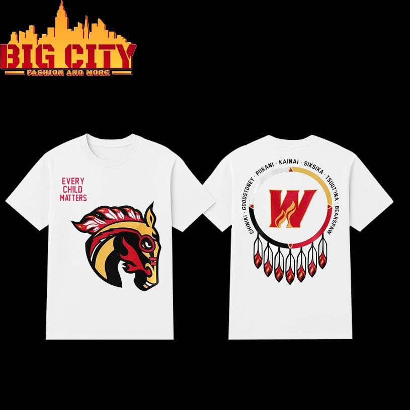 Calgary Wranglers Indigenous Heritage Night Of Appreciation Two Sided Shirt