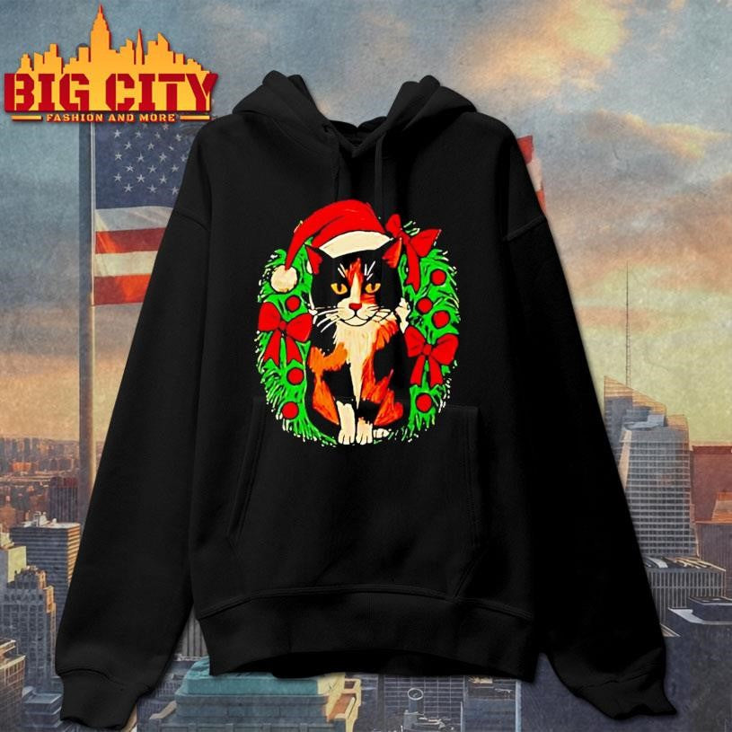 Calico Christmas Cat Cute Holiday Kitty Shirt