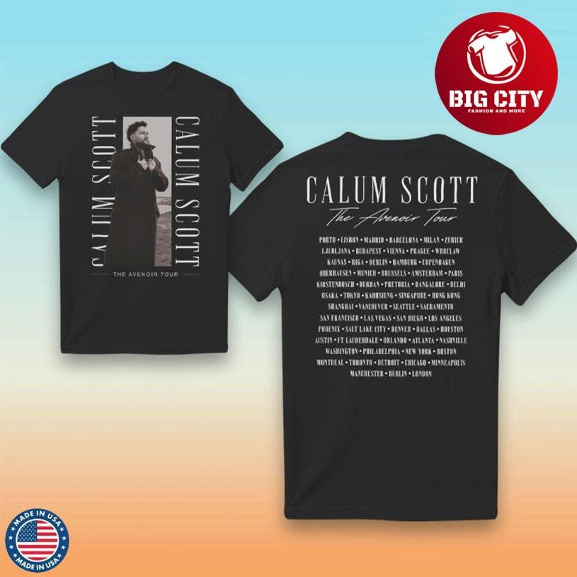 Calum Scott The Avenoir Tour Two Sided Shirt