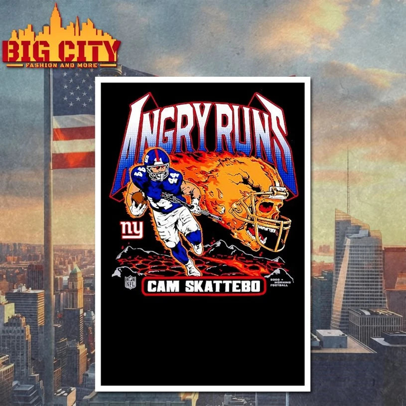 Cam Skattebo New York Giants Angry Runs shirt