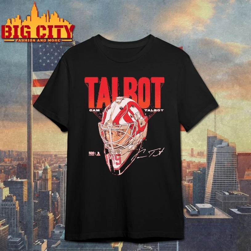 Cam Talbot Detroit Goalie Mask signature shirt