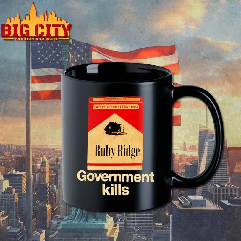 Candy Cigarettes Ruby Ridge Government Kills Candy Cigarettes 1592 shirt