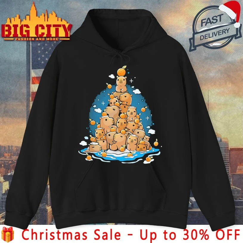 Capybara Christmas tree 2025 shirt