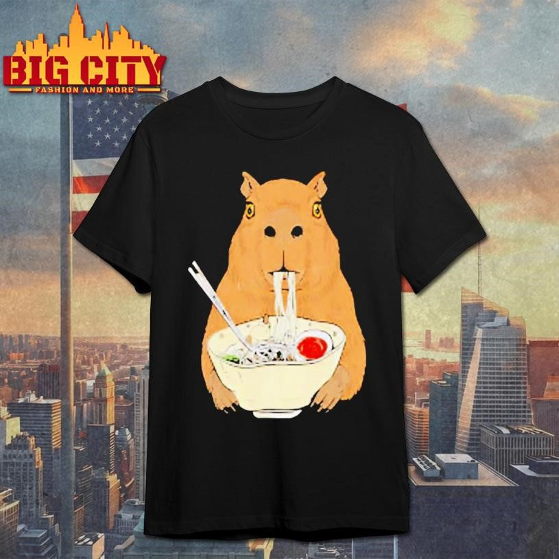 Capybara eat Ramen Japanese shirt