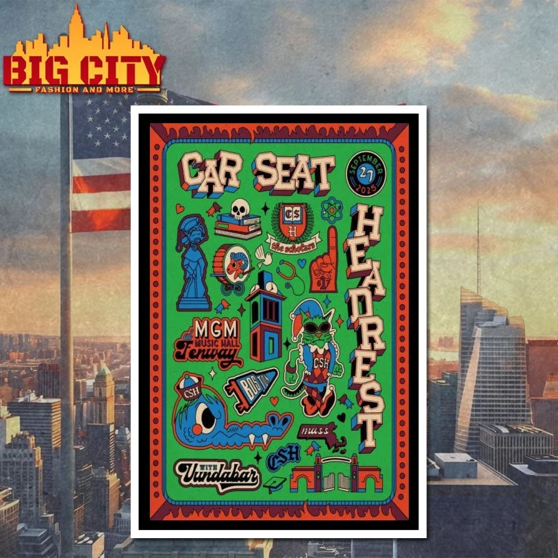 Car Seat Headrest Fenway Park 2025 Poster shirts