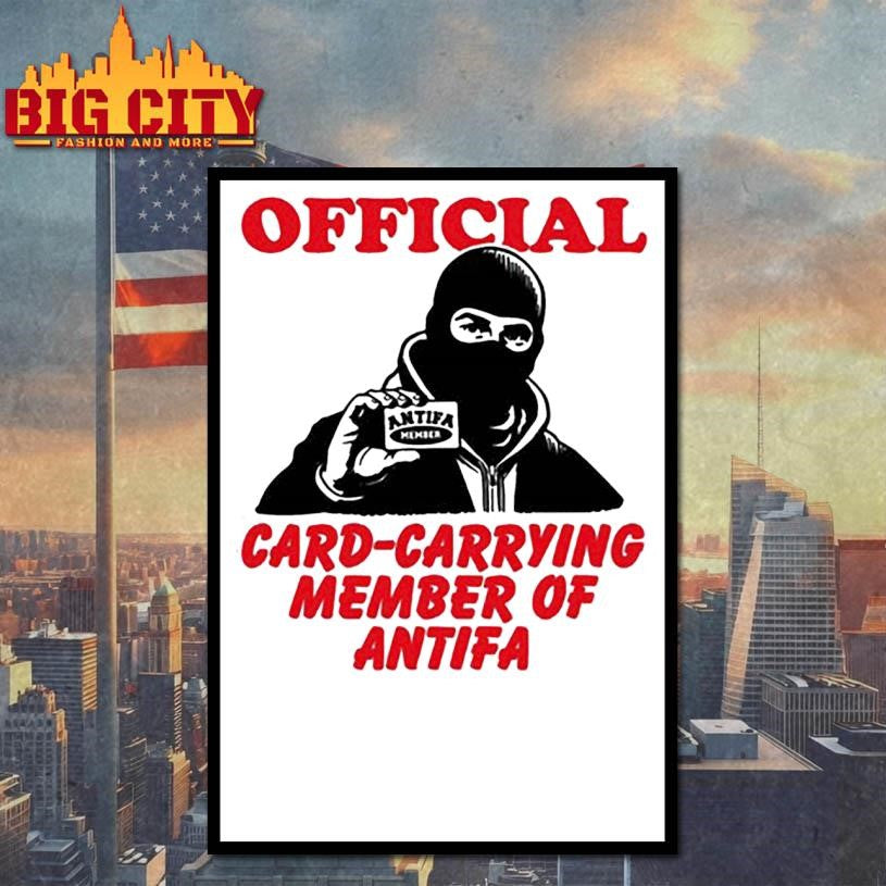 Card Carrying Member Of Antifa Shirt