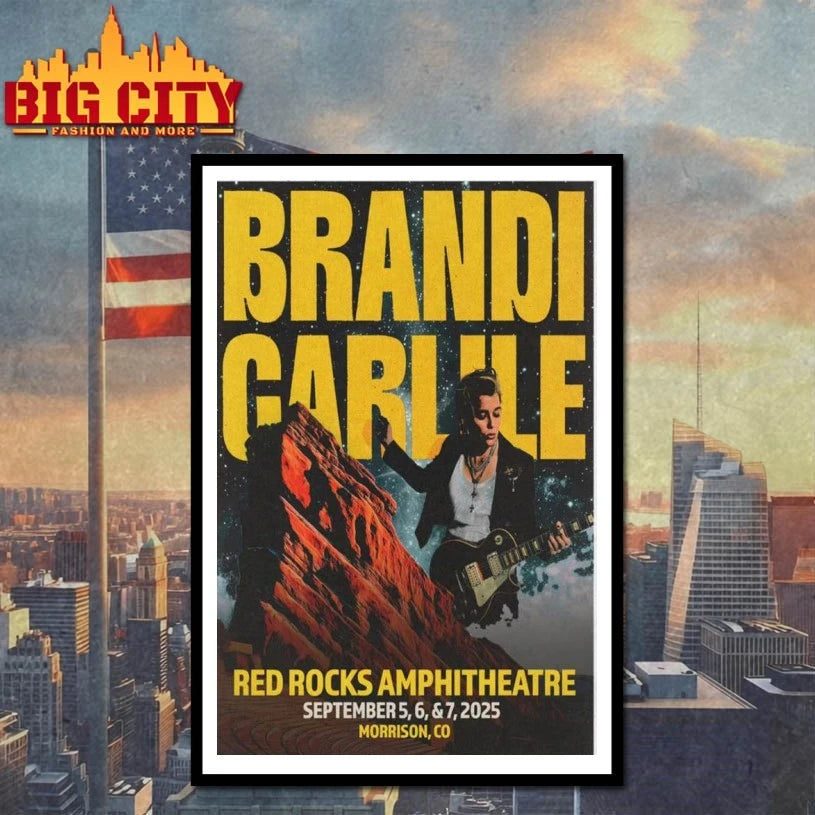 Carlile 2025 Red Rocks Show Poster Shirt