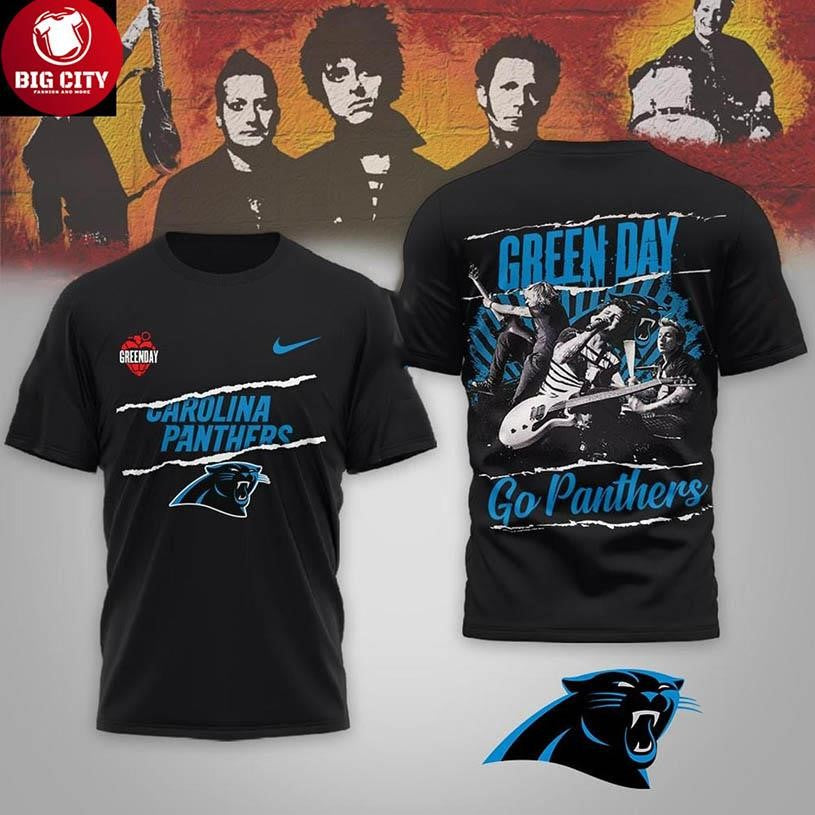 Carolina Panthers Green Day Saviors 2025 Go Panthers Two Sided Shirt