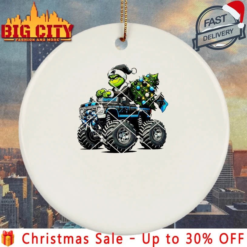 Carolina Panthers Grinch Christmas Monster Truck shirt