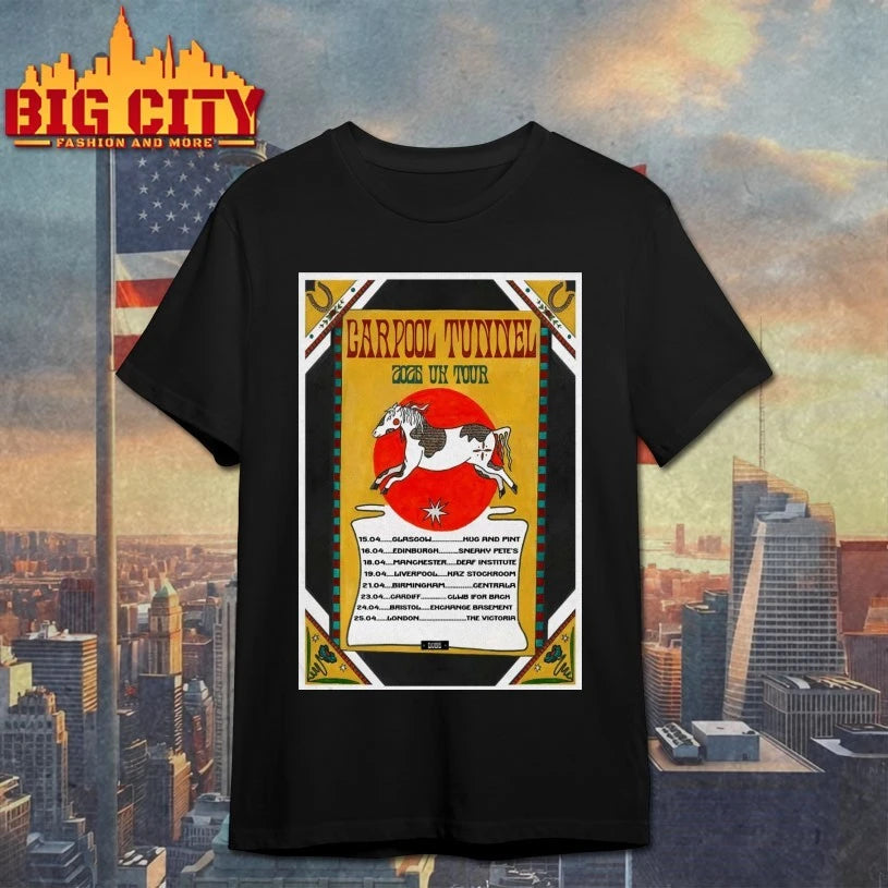 Carpool Tunnel UK 2025 Shows Poster shirt
