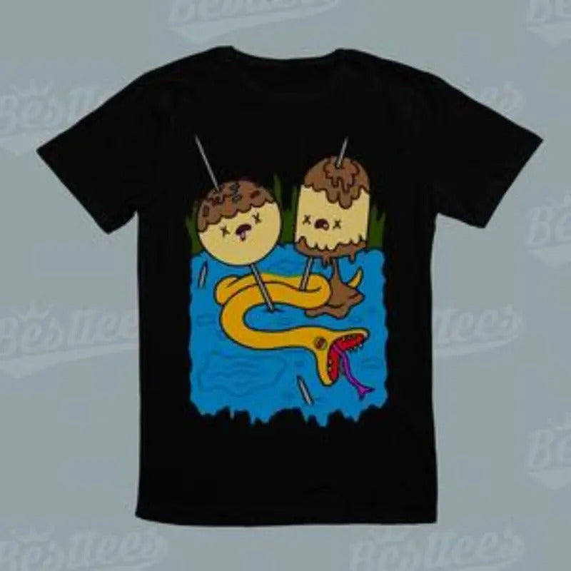 Cartoon Princess Bubblegum Rock Adventure Time T-Shirt Menswear Top