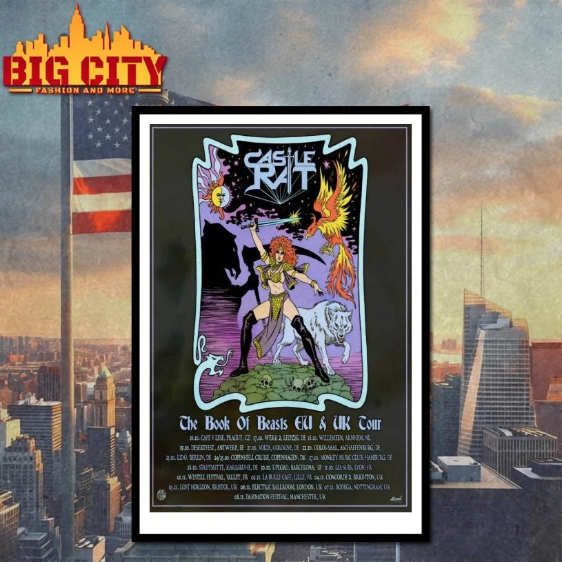 Castle Rat The Book Of Beasts 2025 EU-UK Tour Poster shirt