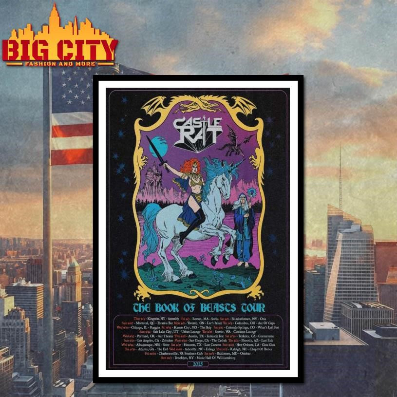 Castle Rat The Book Of Beasts 2025 Europe + UK Tour Poster Shirt
