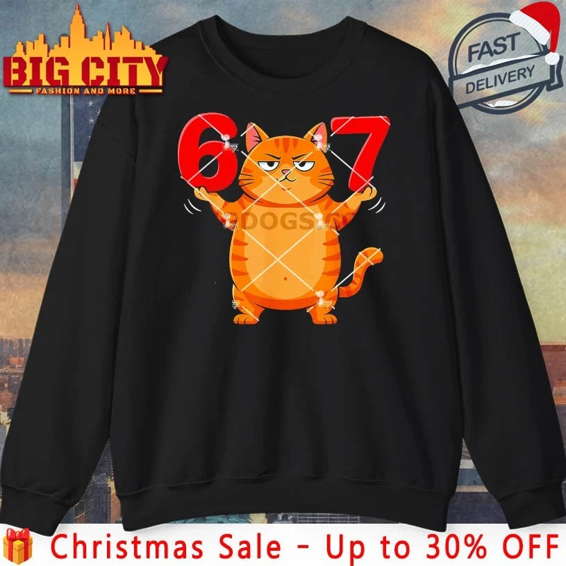 Cat 67 Six Seven Meme shirt