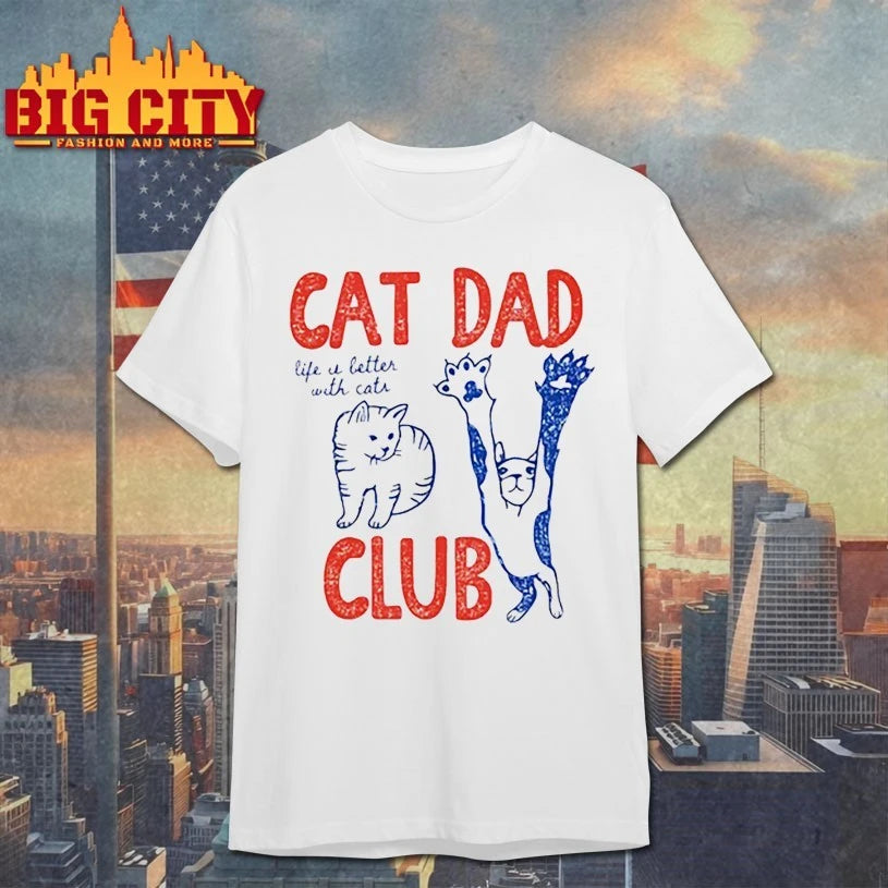 Cat Dad club Life u better with cats shirt