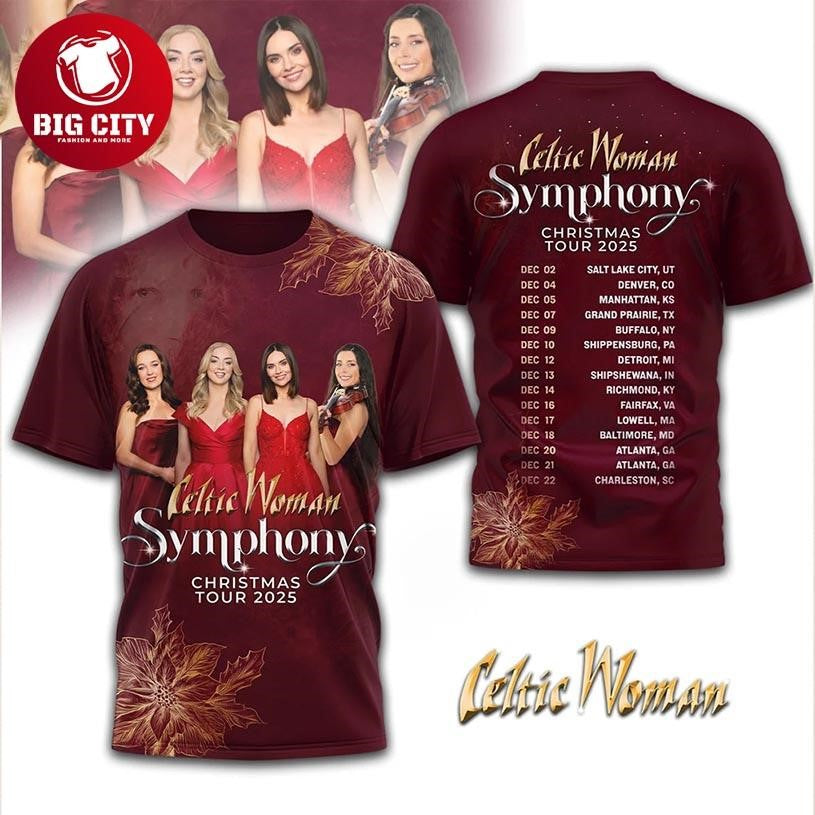 Celtic Woman Symphony Christmas Tour 2025 Two Sided Shirt