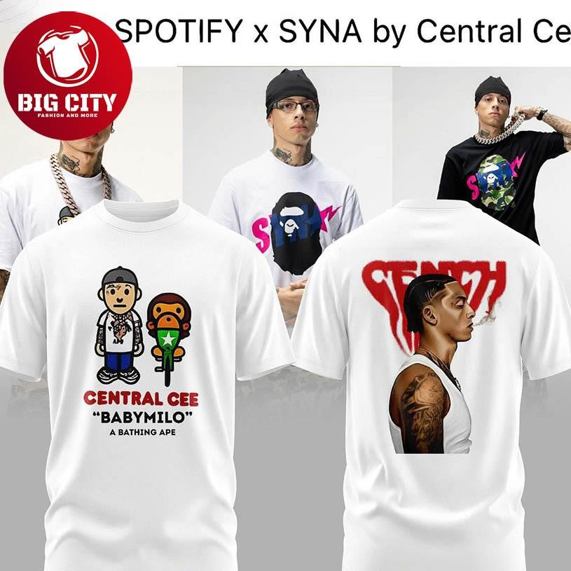 Central Cee Babymilo Bape x Syna Can’t Rush Greatness 2025 Two Sided Shirt