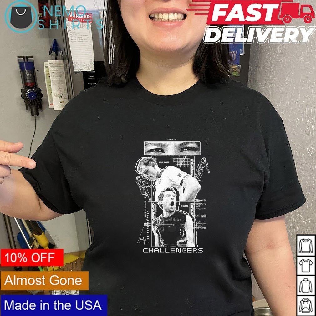Challengers tennis masterpiece Zendaya Mike Faist Luca Guadagnino shirt