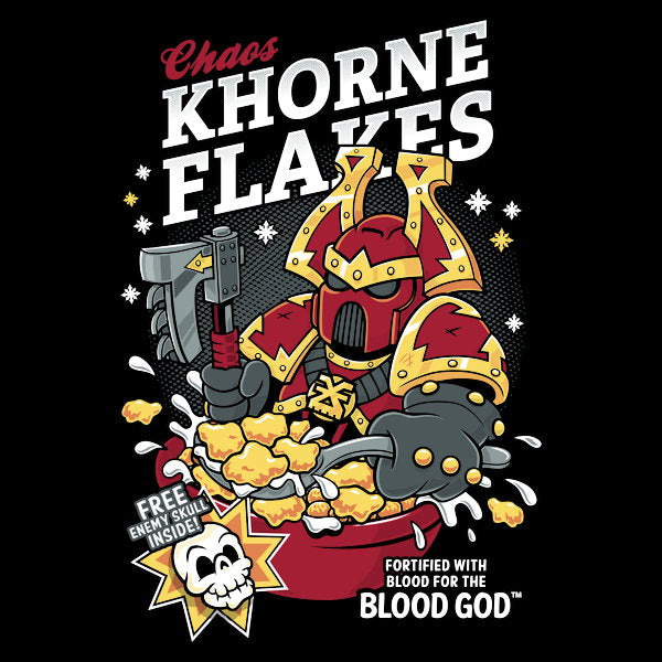 Chaos Khorne Flakes Warhammer Cereal 40K