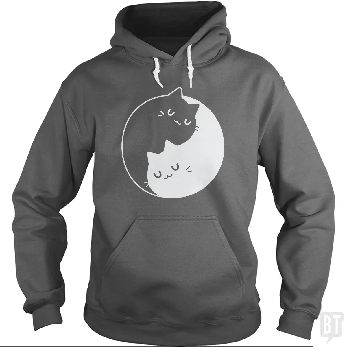 Yin Yang Cats Hoodie