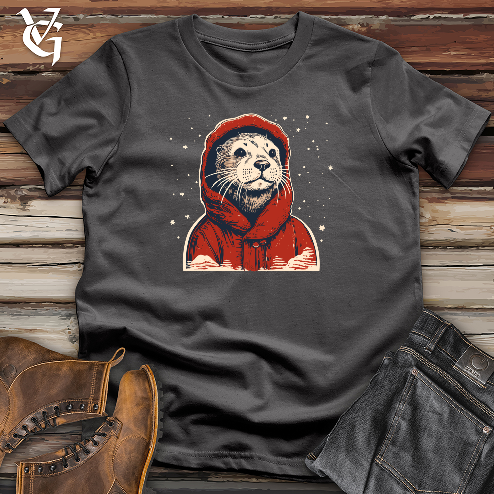 Retro Cozy Otter Softstyle Tee