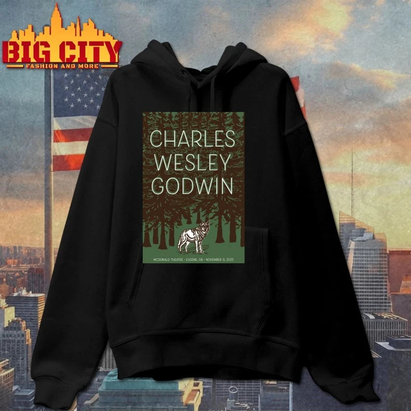 Charles Wesley Godwin Nov 9 2025 McDonald Theatre Eugene OR Poster shirt
