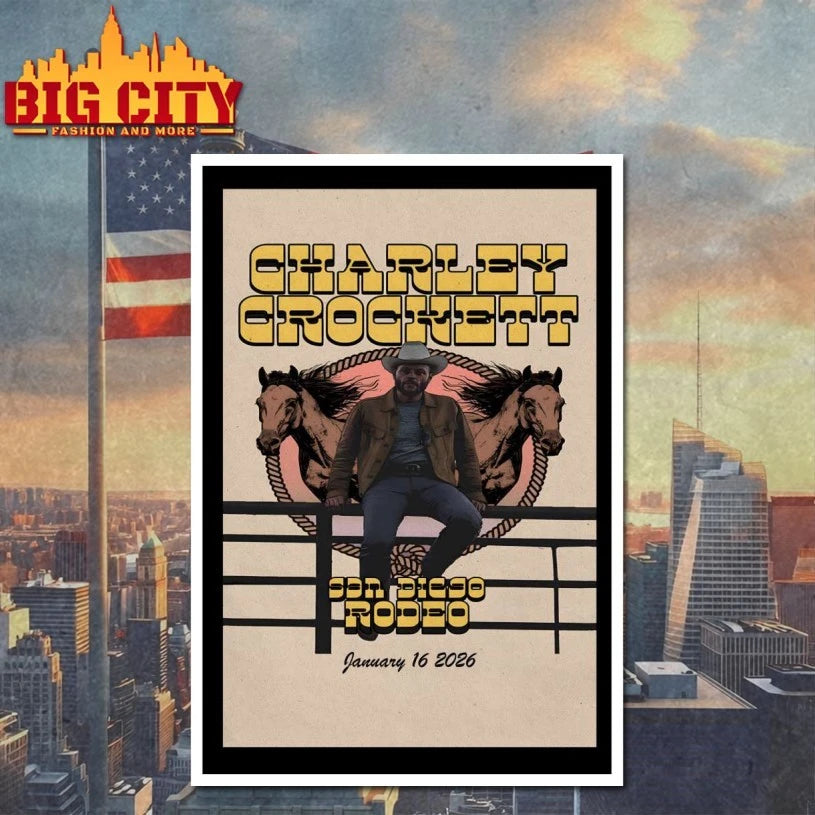 Charley Crockett 1-16-2026 San Diego CA Poster shirt